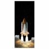 Space Shuttle Door Sticker Peel & Stick Vinyl Door Wrap Art Décor