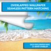 Relaxing Beach & Palma View Wallpaper Photo Wall Mural Wall UV Print Decal Wall Art Décor