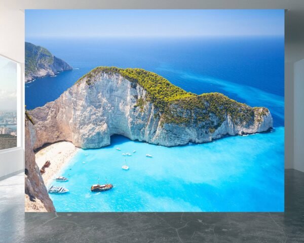 Zante Island Sunny View Wallpaper Photo Wall Mural Wall UV Print Decal Wall Art Décor