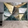 Multicolor Marble Vinyl Wallpaper - Removable Living Room Wall Decor with Stylish Marble Wall Design