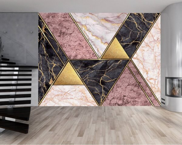 Marble Effect Peel and Stick Wallpaper - Removable Living Room Wallpaper with Stylish Wall Decoration