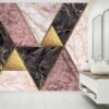 Geometric Marble Figures Wallpaper Photo Wall Mural Wall UV Print Decal Wall Art Décor