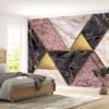 Geometric Marble Figures Wallpaper Photo Wall Mural Wall UV Print Decal Wall Art Décor