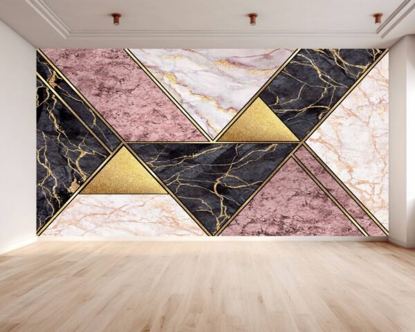 Marble Effect Peel and Stick Wallpaper - Removable Living Room Wallpaper with Stylish Wall Decoration