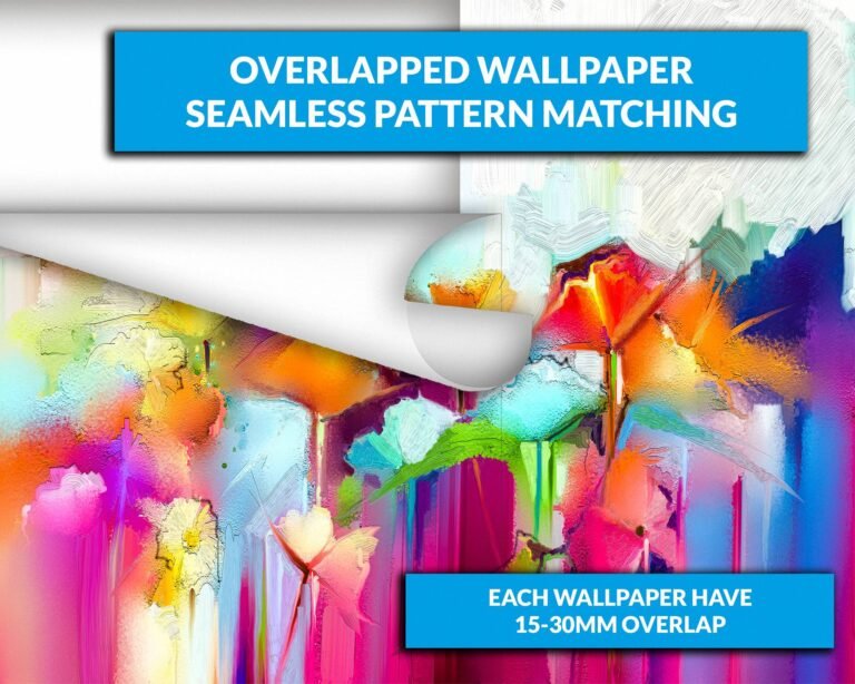 Abstract Flowers Wallpaper Photo Wall Mural Wall UV Print Decal Wall Art Décor