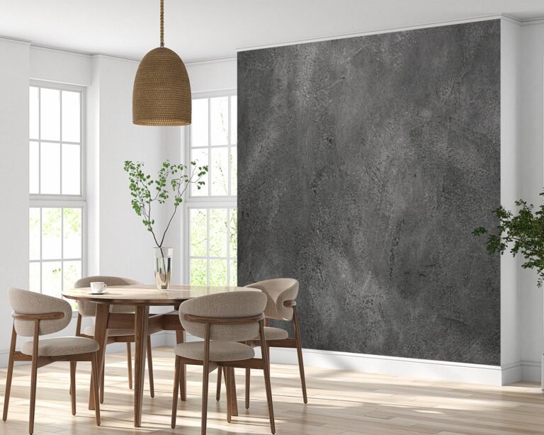 Modern grey concrete effect design wall mural