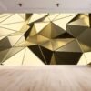 Self-adhesive wallpaper showcasing a luxurious geometric design