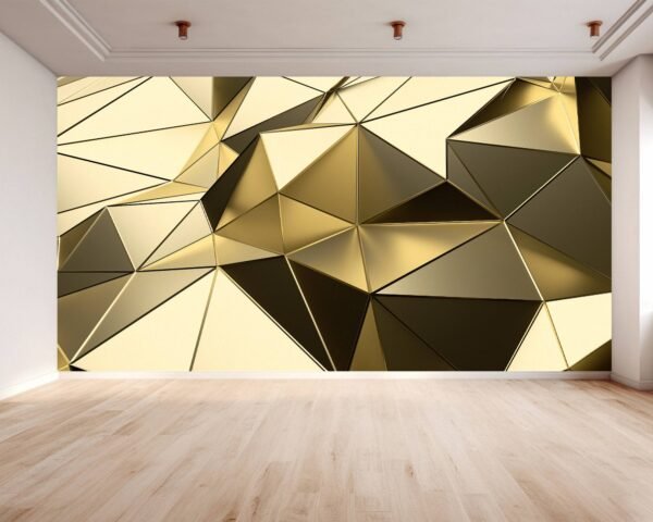 Self-adhesive wallpaper showcasing a luxurious geometric design