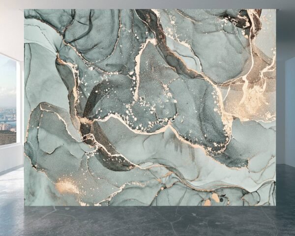 Peel and Stick Marble Pattern Wallpaper - Removable Bedroom Wall Decoration with Modern Marble Design