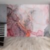 Transform your bedroom with our modern, pink marble pattern wallpaper.