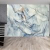 Light Blue Marble Wallpaper Photo Wall Mural Wall UV Print Decal Wall Art Décor