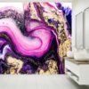 Purple Marble Wallpaper - Peel and Stick Wallpaper, Bedroom Wallpaper For Wall, Marble Wall Design, Wall Decor, Removable Wallpaper