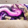 Purple Marble Wallpaper - Peel and Stick Wallpaper, Bedroom Wallpaper For Wall, Marble Wall Design, Wall Decor, Removable Wallpaper