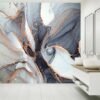 Light Grey Marble - Peel and Stick Wallpaper, Office Wall Mural, Marble Wall Design, Wall Decor, Removable Wallpaper