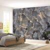 Dark Grey Marble Wallpaper - Self Adhesive Wallpaper, Wallpaper Bedrooms, Marble Wall Design, Wall Decor, Removable Wallpaper