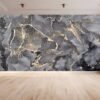 Dark Grey Marble Wallpaper - Self Adhesive Wallpaper, Wallpaper Bedrooms, Marble Wall Design, Wall Decor, Removable Wallpaper