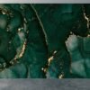 Green Gold Marble Wallpaper - Peel and Stick Wallpaper, Living Room Wall Decor, Marble Wall Design, Wall Decoration, Removable Wallpaper