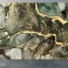 Light Green Marble Wallpaper - Vinyl Wallpaper, Living Room Wallpaper, Marble Wall Design, Wall Decor, Removable Wallpaper