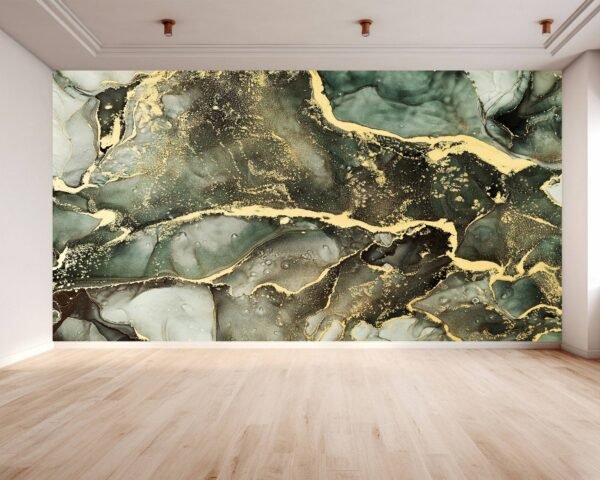 Amazing green Marble Wallpaper Photo Wall Mural Wall UV Print Decal Wall Art Décor