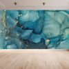 Light Blue Marble Wallpaper - Peel and Stick Wallpaper, Bedroom Wall Decor, Marble Wall Design, Wall Decor, Removable Wallpaper