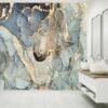 Light Gray Marble Background- Vinyl Wallpaper, Luxurious Wallpaper, Marble Wall Design, Wall Decor, Removable Wallpaper