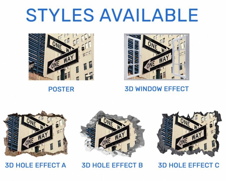 New York Wall Sticker - Self Adhesive Wall Sticker, City Landscape Art, Wall Decoration, Removable Vinyl, Easy To Install