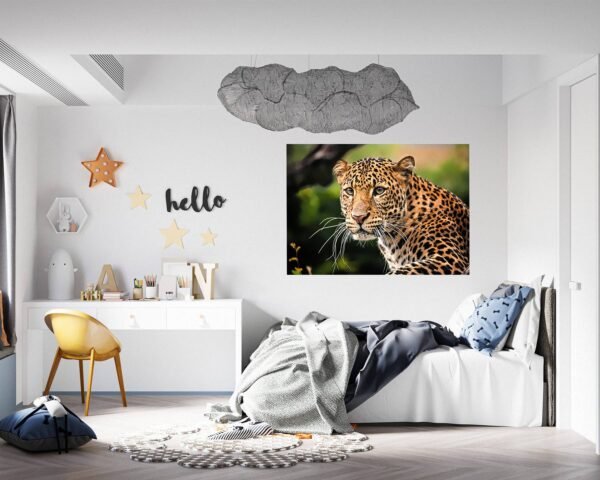 Amotekun Animal - Self Adhesive Wall Sticker, Animal Wall Decal, Bedroom Wall Sticker, Removable Vinyl, Wall Decoration