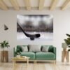 Hockey Wall Décor - Wall Decal Sport, Bedroom Wall Art, Peel and Stick, Sport Wall Decor, Vinyl Decal, Wall Decoration