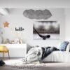 Hockey Wall Décor - Wall Decal Sport, Bedroom Wall Art, Peel and Stick, Sport Wall Decor, Vinyl Decal, Wall Decoration