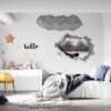 Hockey Wall Décor - Wall Decal Sport, Bedroom Wall Art, Peel and Stick, Sport Wall Decor, Vinyl Decal, Wall Decoration