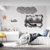 Hockey Wall Décor - Wall Decal Sport, Bedroom Wall Art, Peel and Stick, Sport Wall Decor, Vinyl Decal, Wall Decoration