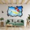 Dog Wall Decal - Self Adhesive Wall Decal, Animal Wall Decal, Bedroom Wall Sticker, Removable Vinyl, Wall Decoration