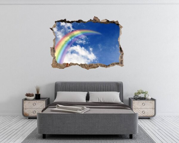 Rainbow Wall Sticker - Peel and Stick Wall Decal, Vinyl Wall Decal ,Nature Wall Sticker, Wall Decor for Bedroom, Easy To apply, Wall Decor, Living Room Wall Sticker