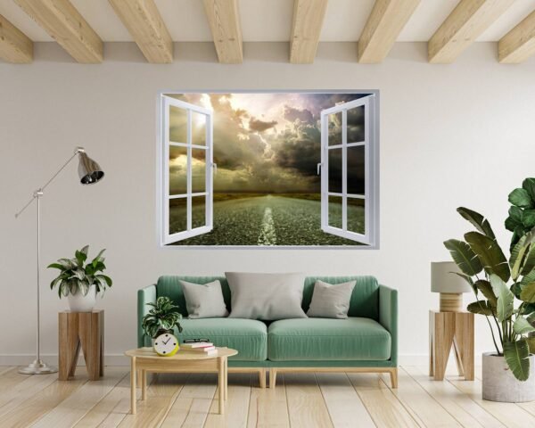 Road Wall Decal - Peel and Stick Wall Decal, Vinyl Wall Decal ,Nature Wall Sticker, Wall Decor for Bedroom, Easy To apply, Wall Decor, Living Room Wall Sticker