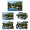 Wall Sticker Mountain - Self Adhesive Wall Sticker, Vinyl Wall Decal ,Nature Wall Decal, Wall Decor for Bedroom, Easy To apply, Wall Decor, Living Room Wall Sticker