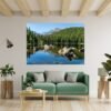 Wall Sticker Mountain - Self Adhesive Wall Sticker, Vinyl Wall Decal ,Nature Wall Decal, Wall Decor for Bedroom, Easy To apply, Wall Decor, Living Room Wall Sticker