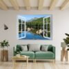 Wall Sticker Mountain - Self Adhesive Wall Sticker, Vinyl Wall Decal ,Nature Wall Decal, Wall Decor for Bedroom, Easy To apply, Wall Decor, Living Room Wall Sticker