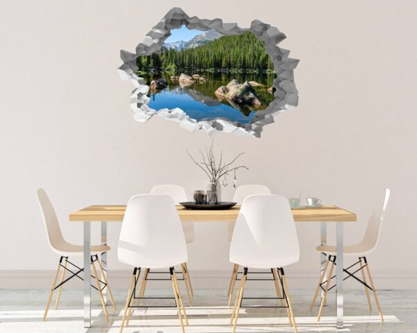 Wall Sticker Mountain - Self Adhesive Wall Sticker, Vinyl Wall Decal ,Nature Wall Decal, Wall Decor for Bedroom, Easy To apply, Wall Decor, Living Room Wall Sticker