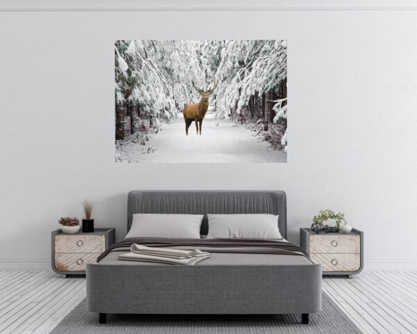 Deer Vinyl Decal - Self Adhesive Wall Decal, Animal Wall Decal, Living Room Wall Sticker, Removable Vinyl