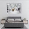 Deer Vinyl Decal - Self Adhesive Wall Decal, Animal Wall Decal, Living Room Wall Sticker, Removable Vinyl