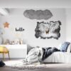 Deer Vinyl Decal - Self Adhesive Wall Decal, Animal Wall Decal, Living Room Wall Sticker, Removable Vinyl