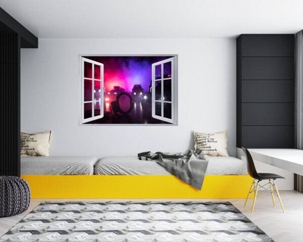 Police Wall Decor - Self Adhesive Wall Sticker, Vinyl Wall Sticker, Vinyl Print, Wall Decor Home, Bedroom Wall Sticker, Removable Wall Sticker , Easy to Apply